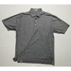 Peter Millar Summer Comfort Shirt L Grey Striped G
